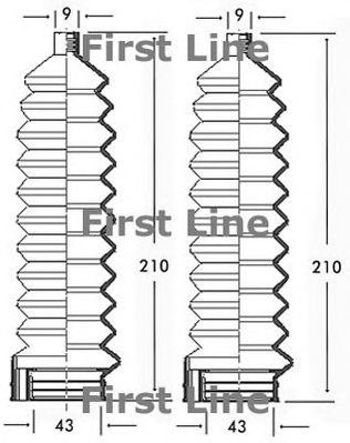 FIRST LINE fsg3105 -  Пыльник, рулевое управление
